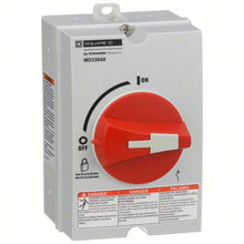 Load image into Gallery viewer, SQUARE D Enclosed Disconnect Switch: Non-Fusible, 30 A, Three Phase, 600V AC, Non-Metallic