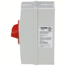 Load image into Gallery viewer, SQUARE D Enclosed Disconnect Switch: Non-Fusible, 30 A, Three Phase, 600V AC, Non-Metallic