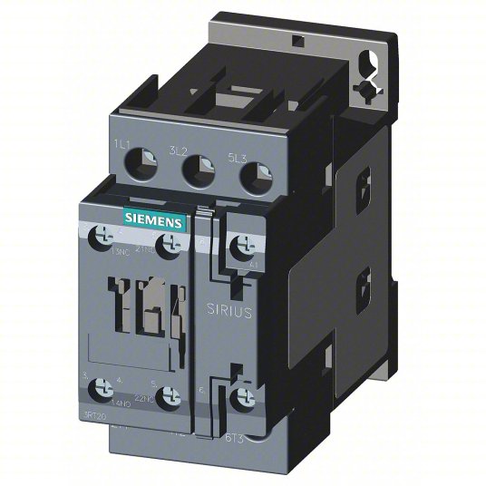 SIEMENS IEC Magnetic Contactor: Non-Reversing, 3 Poles, 25 A, 24V AC Coil, 1NO/1NC, S0 Frame Size