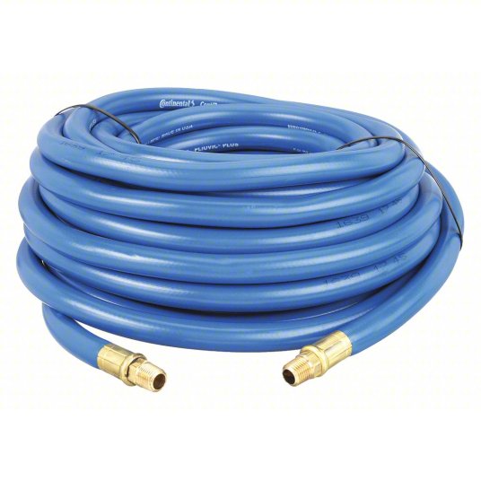 Roll over image to zoom. Product Image Feedback Compare CONTINENTAL Air Hose: 3/8 in Hose Inside Dia., Blue, Brass 1/4 in MNPT x Brass 1/4 in MNPT