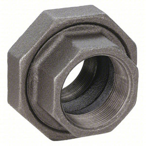 Union: Malleable Iron, 3 in x 3 in Fitting Pipe Size, Female NPT x Female NPT, Class 300