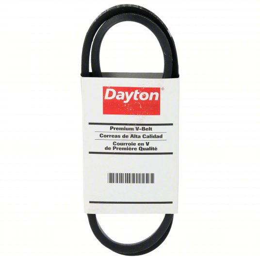 DAYTON V-Belt: 4L440, 44 in Outside Lg, 0.5 in Top Wd, 5/16 in Thick