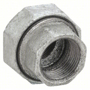 Union: Malleable Iron, 1 in x 1 in, NPT x NPT, Class 150