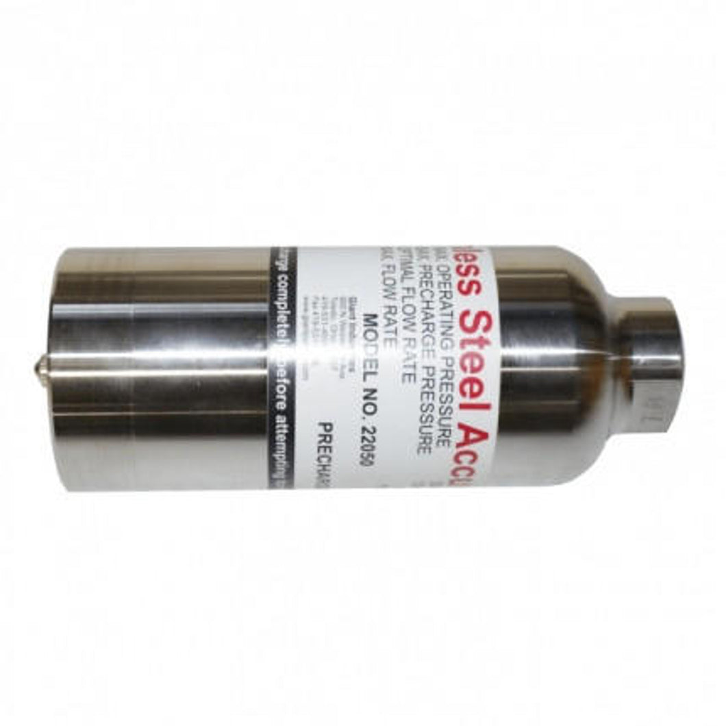 Pulsation Dampener, Accumulator Pre-Charged with Dry Nitrogen