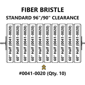 Top Brush, FIBER, ECO-5, 5-Touch, Standard 96"/90" Clearance