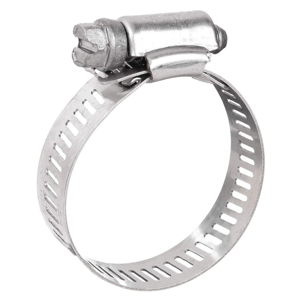 hose clamp, 3/8 to 7/8 in. SS