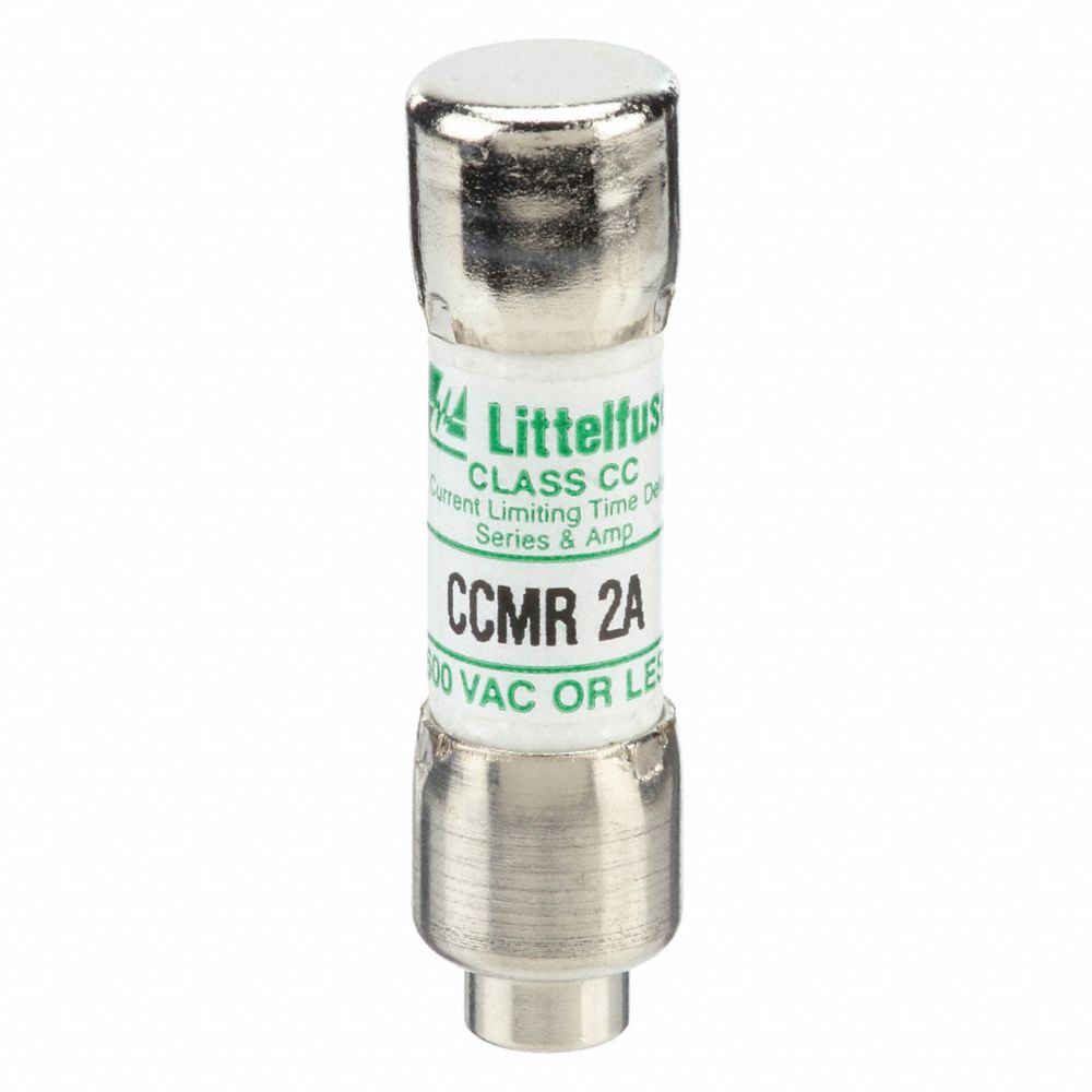 LITTELFUSE UL Class CC Fuse: Time Delay, 2 A, CCMR, 1-1/2 in L x 13/32 in dia Fuse Size