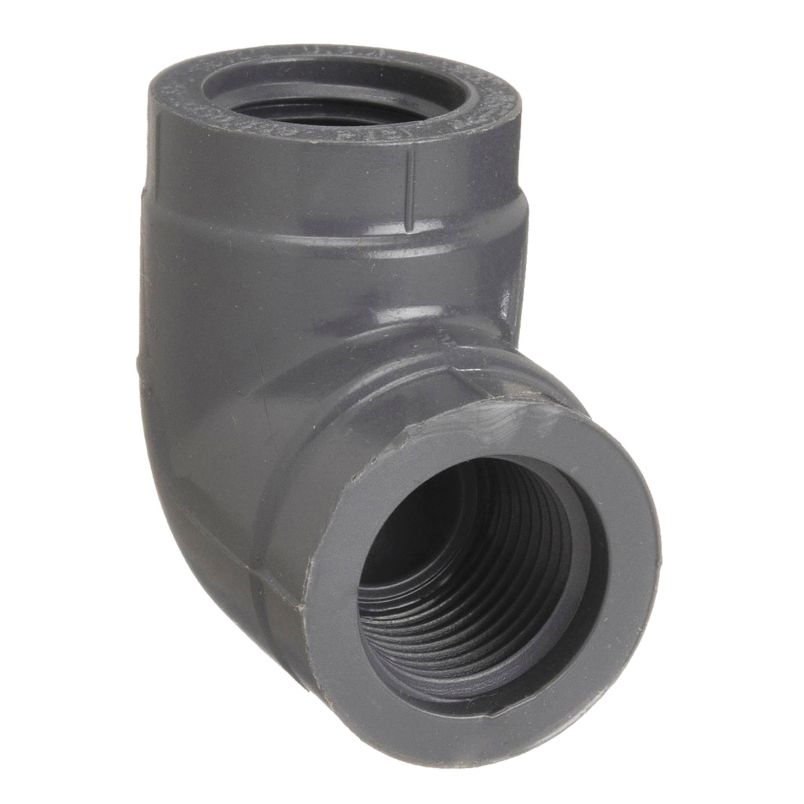 90° Elbow: 1/4 in x 1/4 in Fitting Pipe Size, Schedule 80, Female NPT x Female NPT, 565 psi @ 73° F