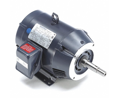 Close-Coupled Pump Motor: Open Drip proof, Face/Base Mounting, 5 HP, 230/460V AC